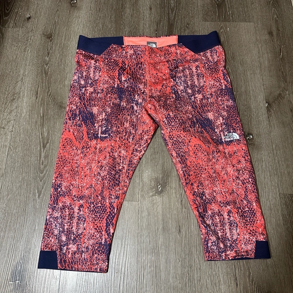 The North Face Red and Navy Patterned Leggings
